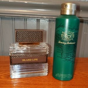 Tommy Bahama Island life cologne & Martinique body spray.